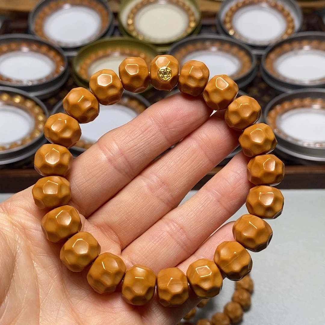 猴头核桃手串316号12左右18K黑金无相全品