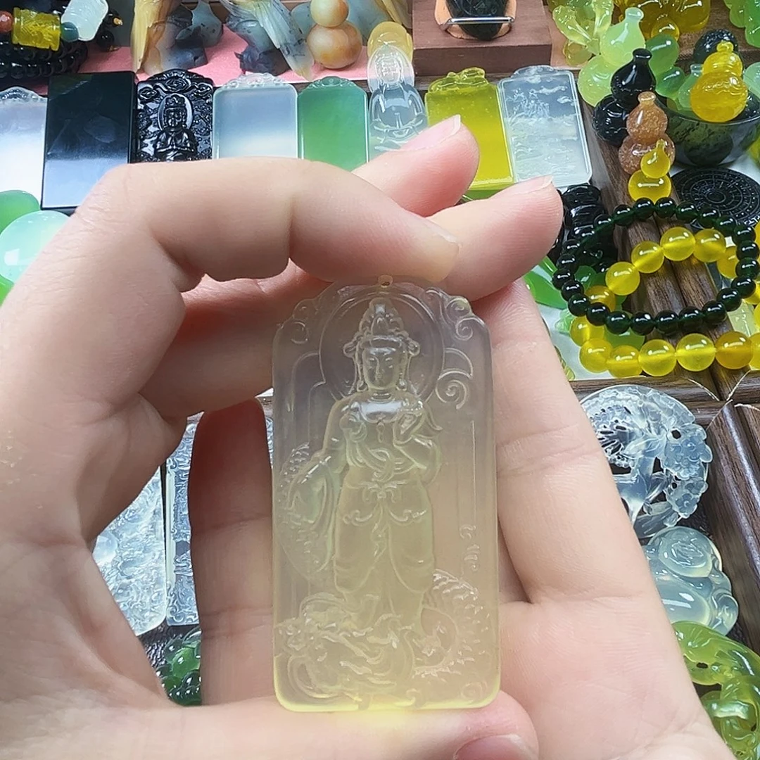 岫玉未镶嵌吊坠(不含链)