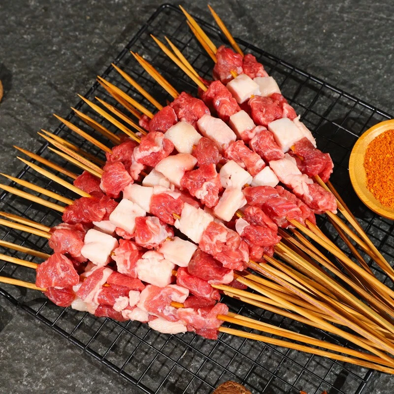 内蒙古草地散养羊 羊肉串