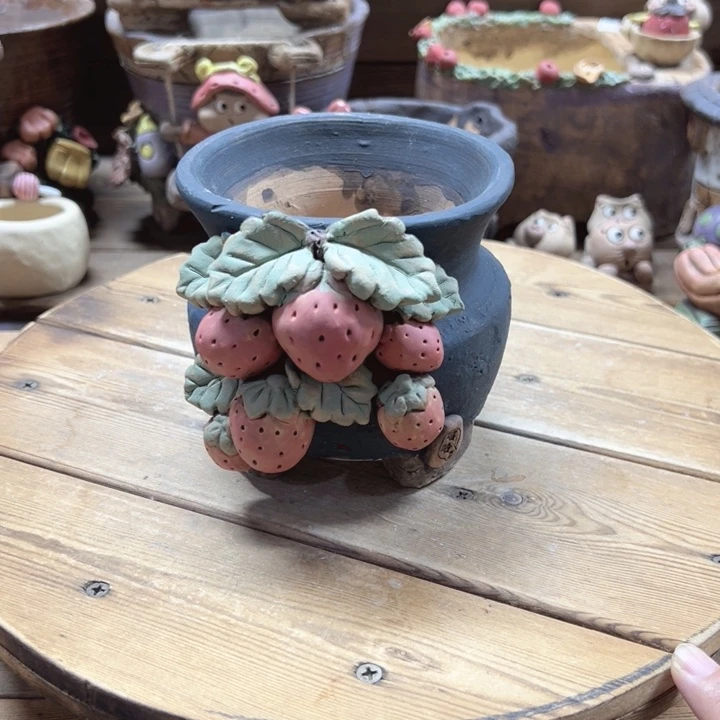 嘻哈多肉花盆百搭