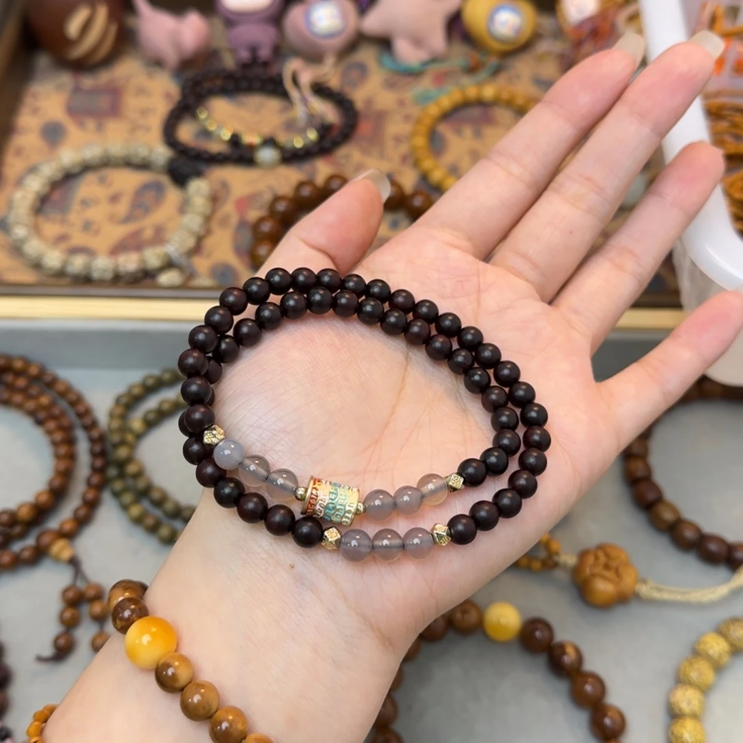 菩提手串/手链双圈小叶紫檀