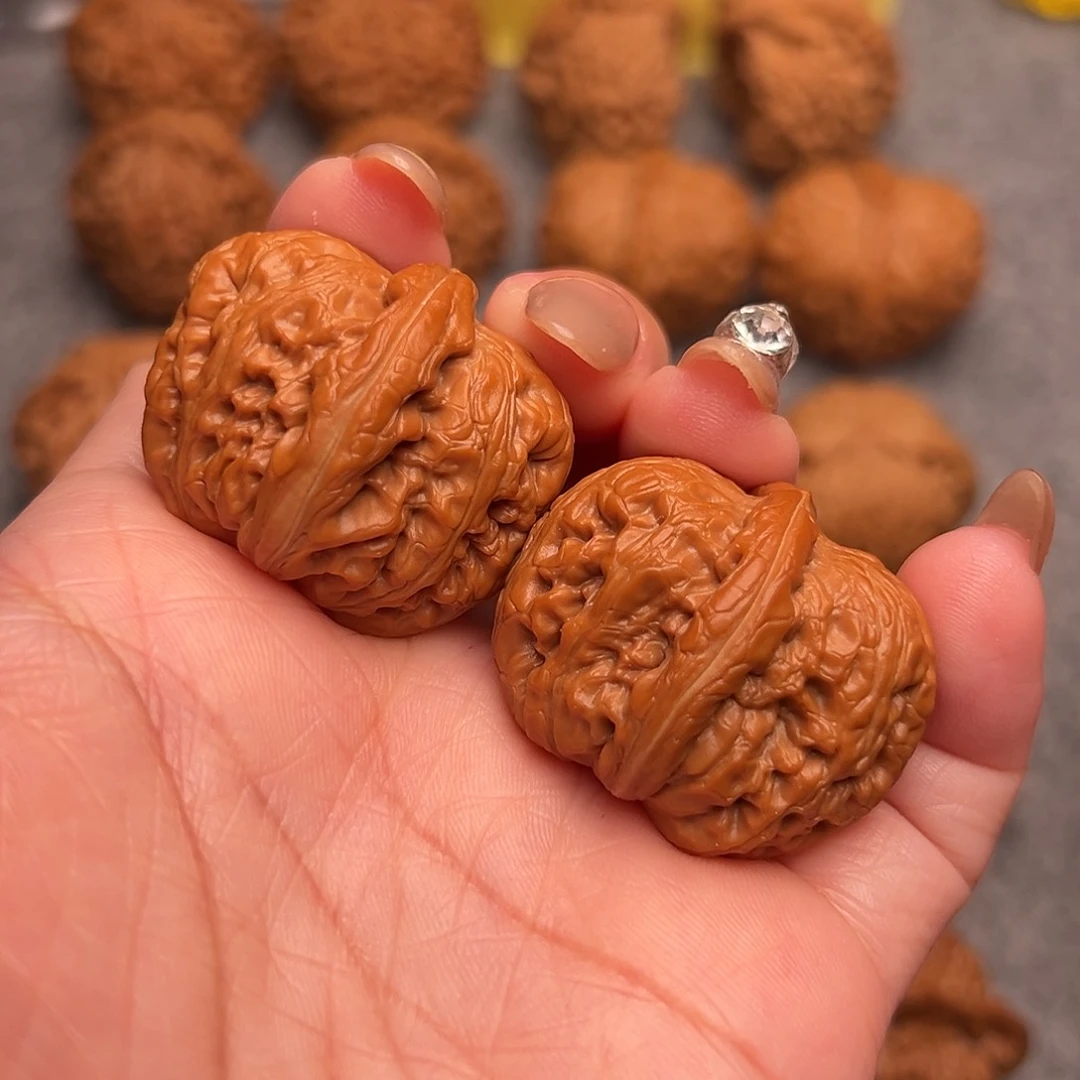 把件文玩核桃精品小手捻元宝35全品