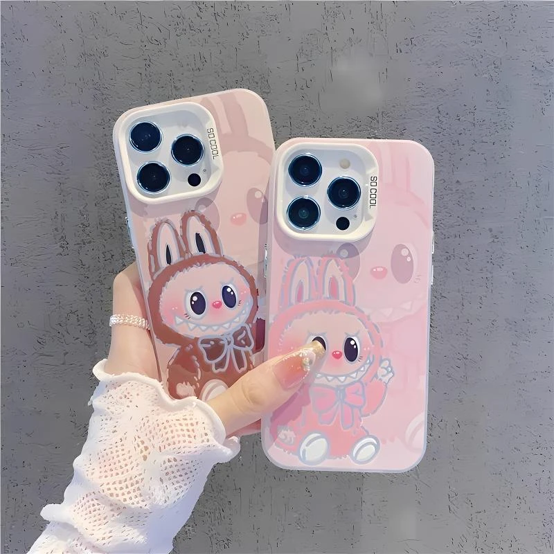 可爱卡通拉布布适用苹果16手机壳新款华为小众vivo高级小米15OPPO