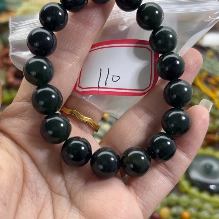 蛇纹石玉未镶嵌手链