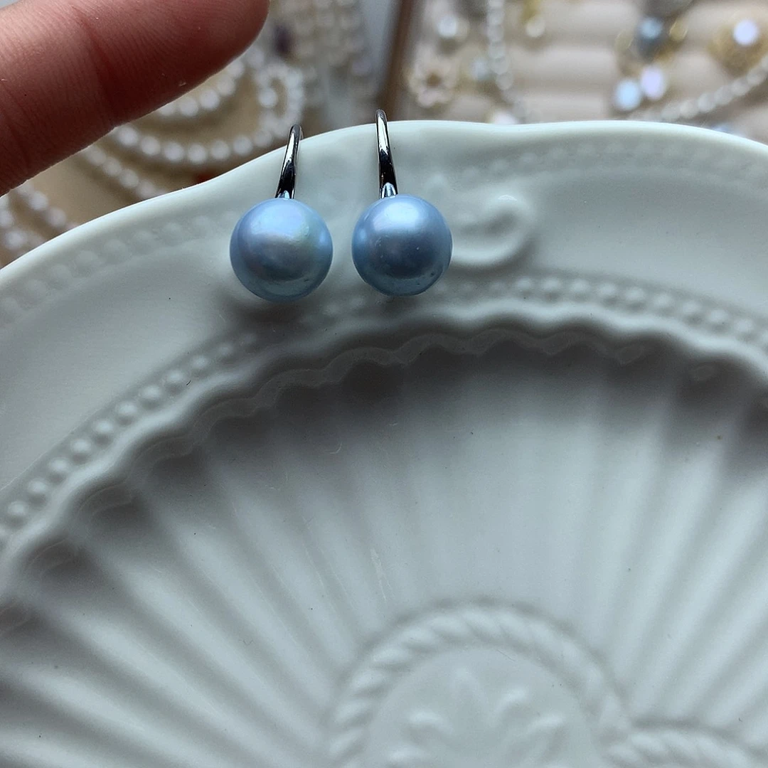淡水珍珠-8-9未镶嵌a188耳环