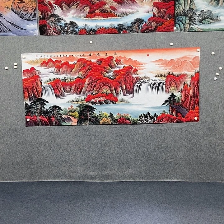 国画小八尺鸿运当头一幅