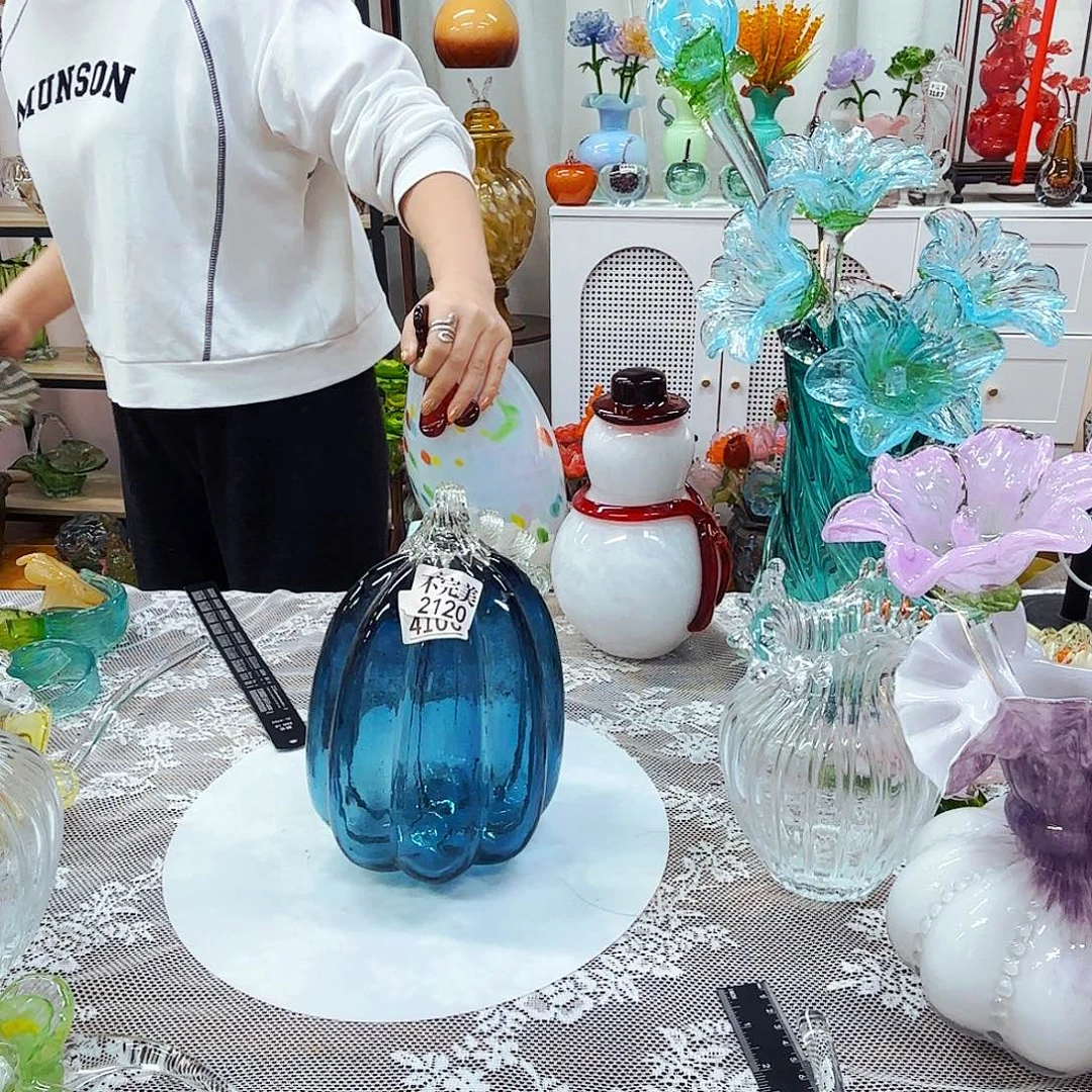 2120 安妮家居琉璃花瓶摆件歪瓜