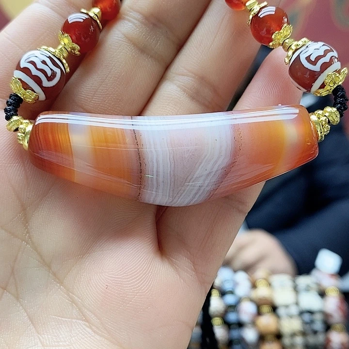 玛瑙/玉髓合金颈饰