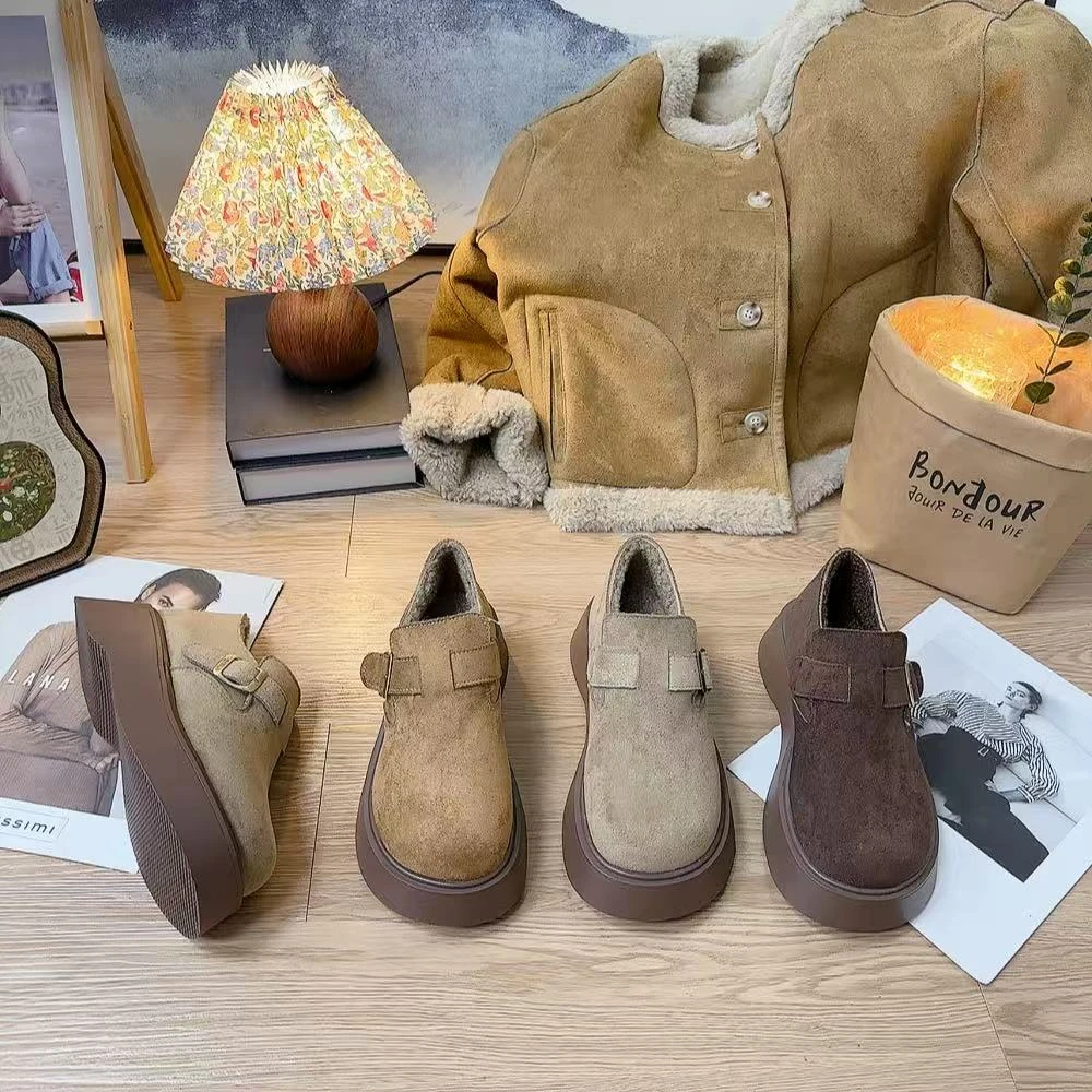 826-1韩版轻奢显瘦厚底舒适博肯鞋