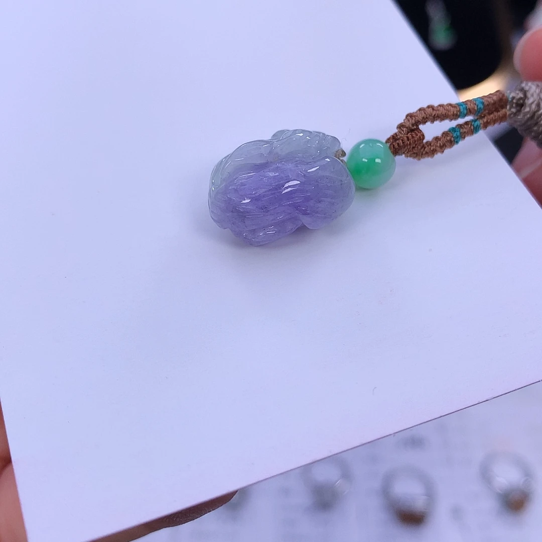 @***珠翡翠未镶嵌挂件天然缅甸翡翠Ａ货吊坠