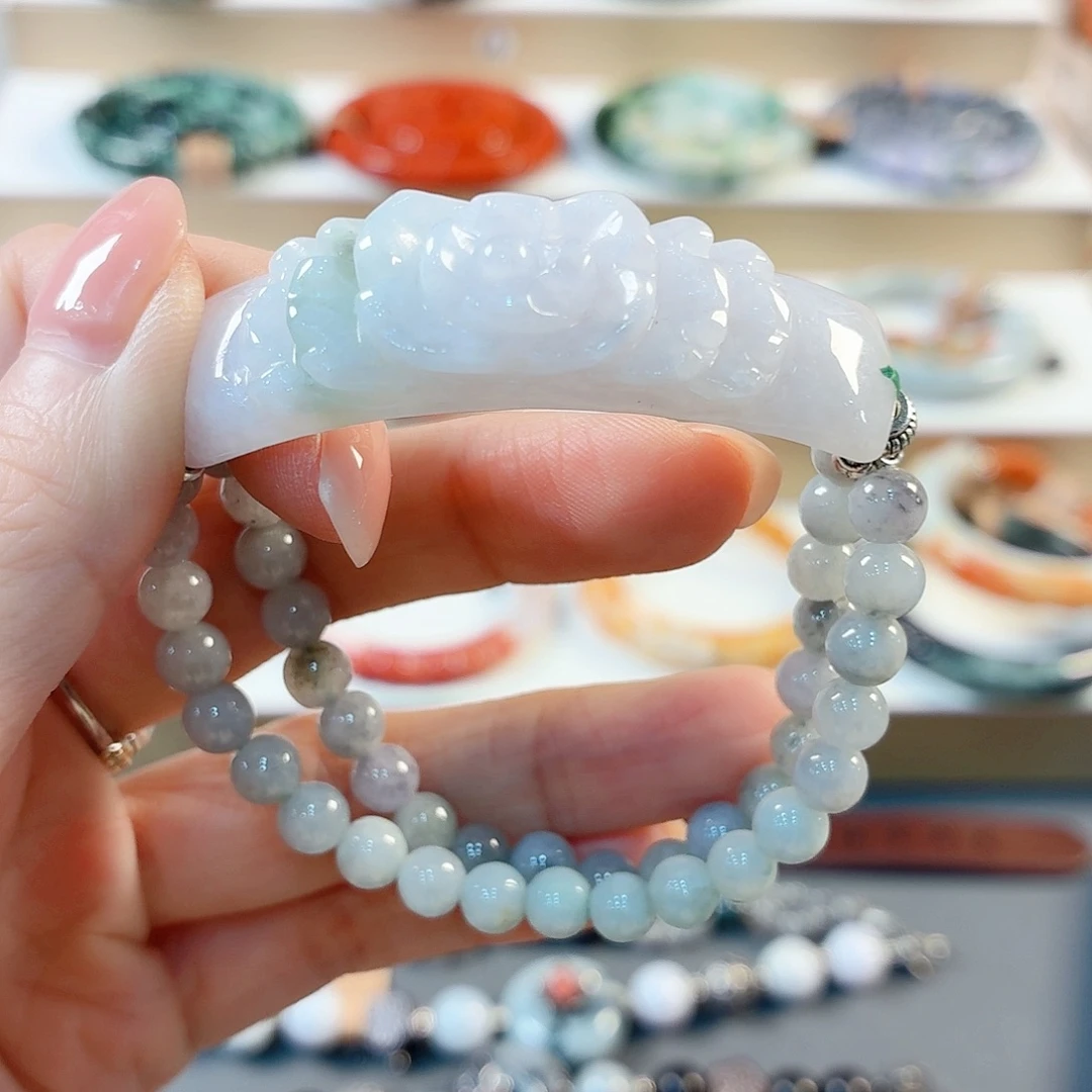 翡翠未镶嵌手链手串