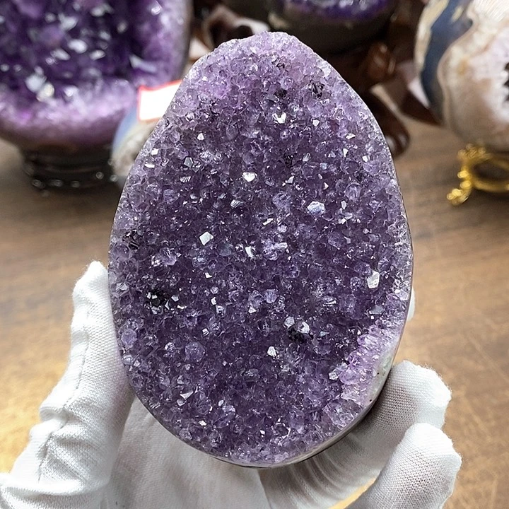 晶福利未镶嵌水晶57大紫蛋