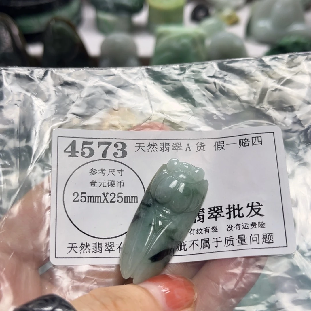翡翠未镶嵌颈饰4573
