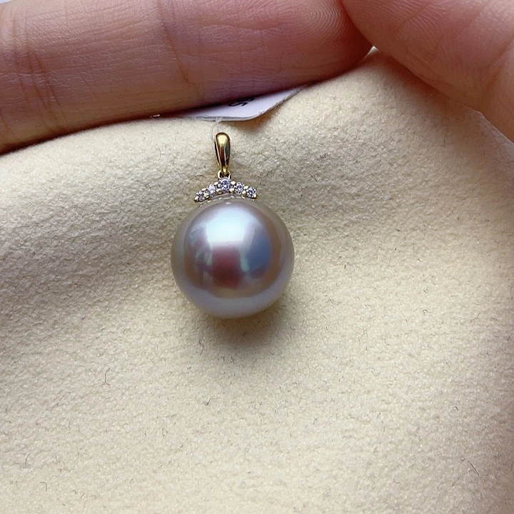 颈饰18K金镶嵌海水珍珠w82