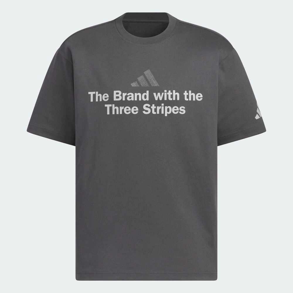 adidas阿迪达斯2025男子GFX TEE1针织无领短T恤KF0122