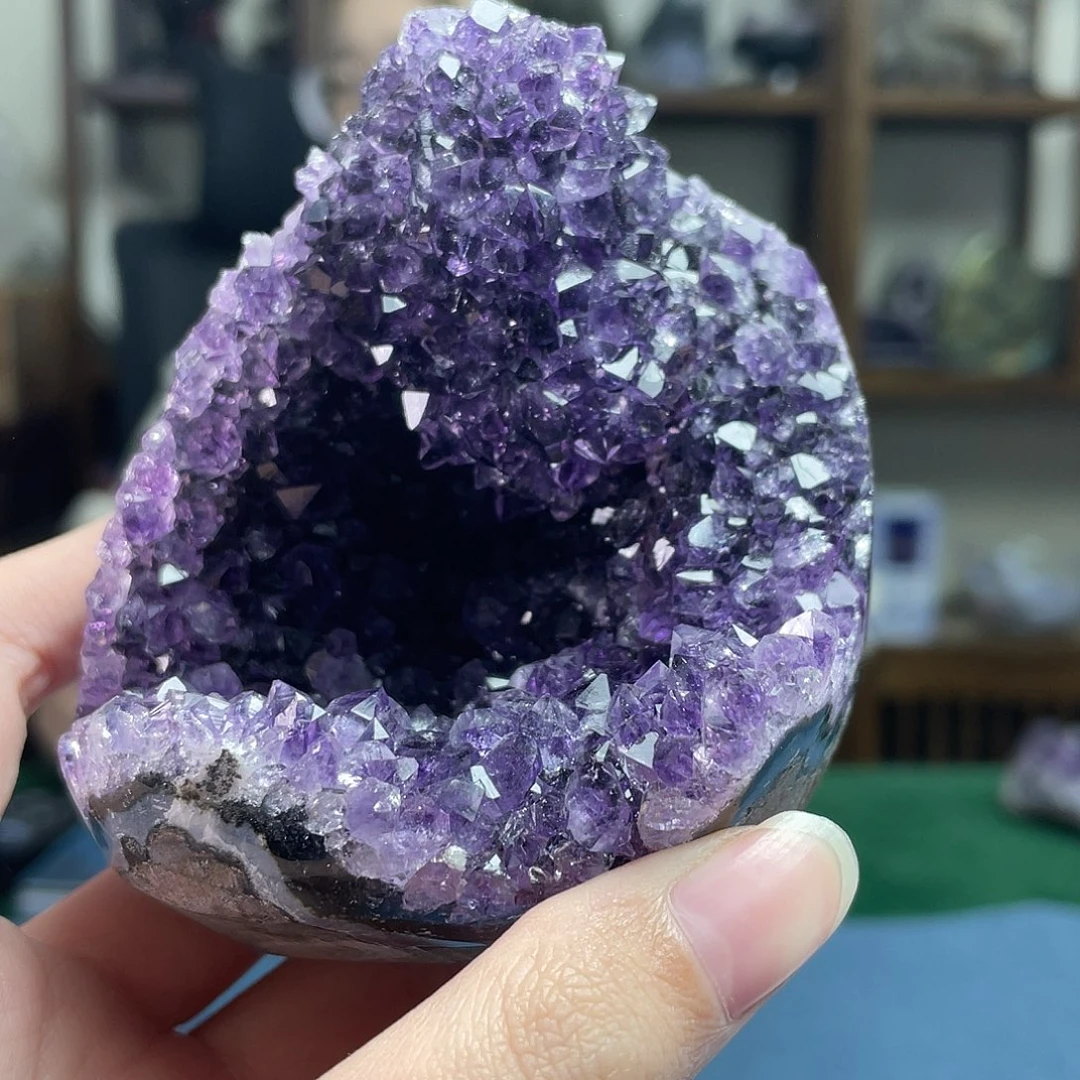 水晶手串未镶嵌紫水晶 50号
