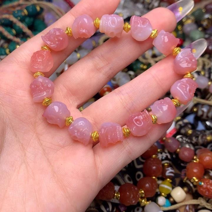 玛瑙/玉髓未镶嵌发一条