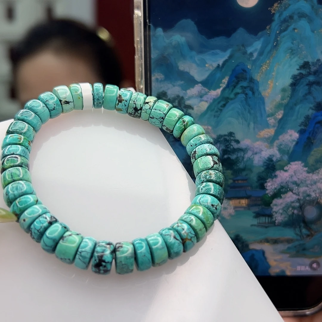 小***栗绿松石未镶嵌珠宝奇石