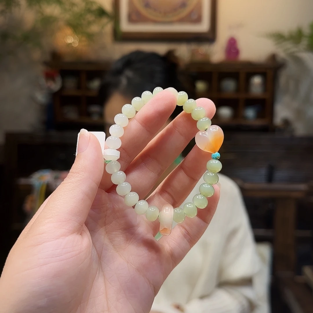 和田玉（青玉）未镶嵌手串7mm