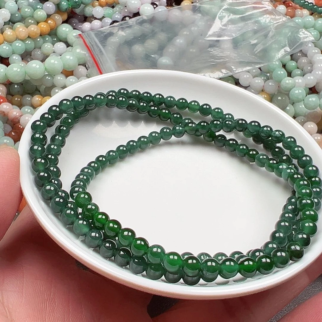 翡翠手链未镶嵌梦*?货主老华