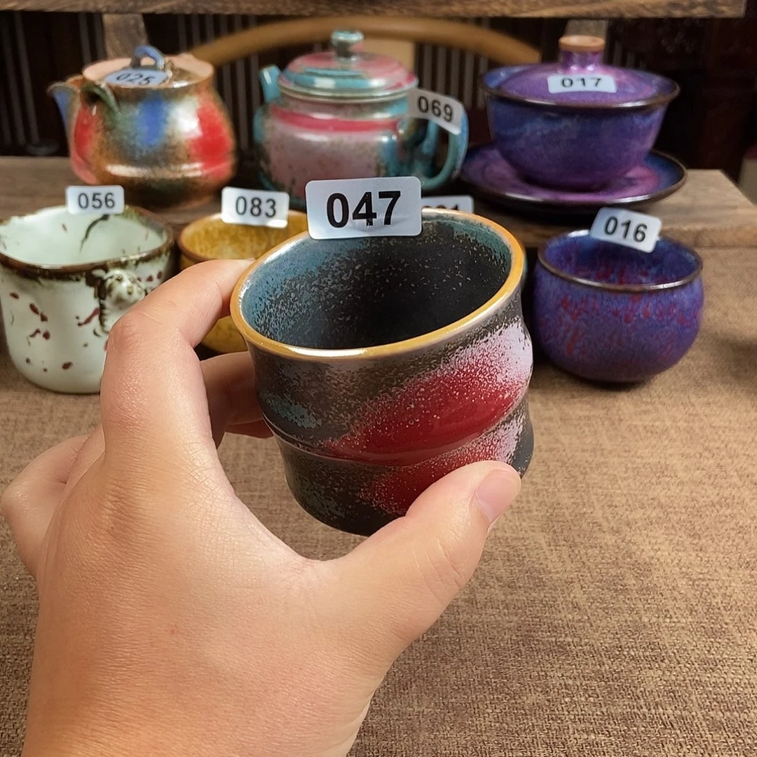 瓷片钧瓷茶壶茶具