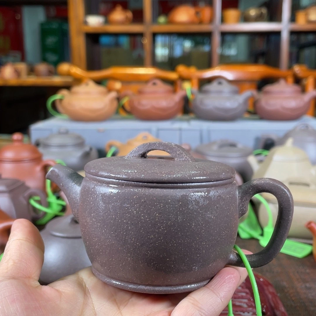 茶壶紫砂原矿紫砂老紫泥130cc