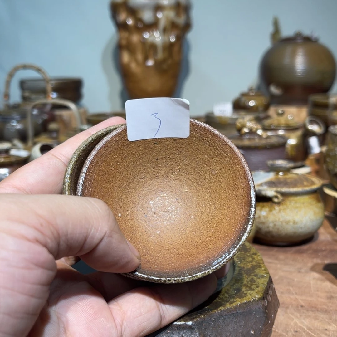 纯手工柴烧杯晨阳出品