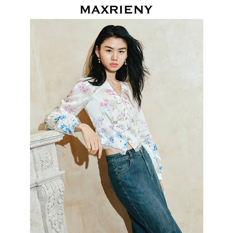 【诗语专属】MAXRIENY雪纺衫新款