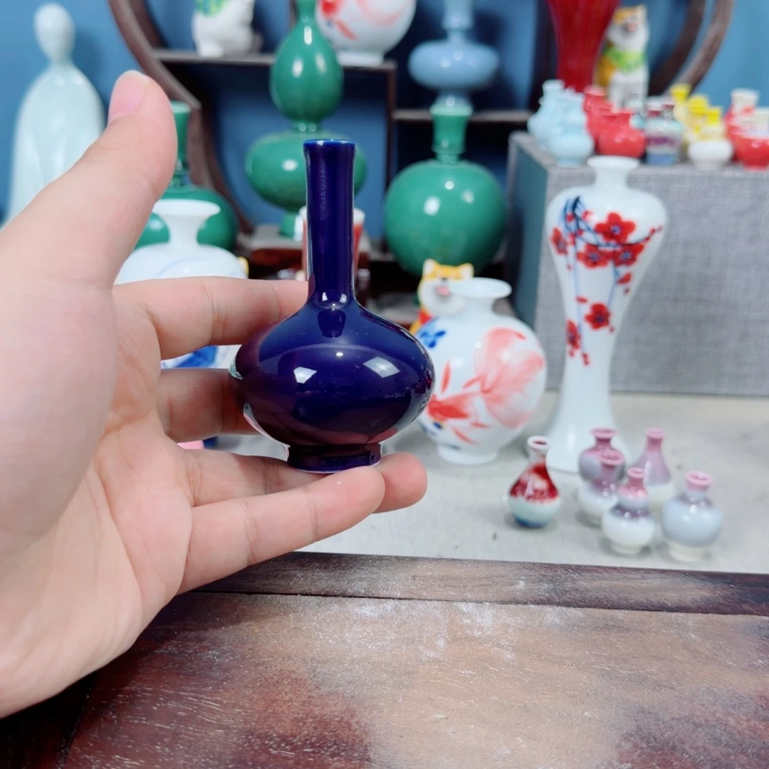 陶瓷手工小花器摆件