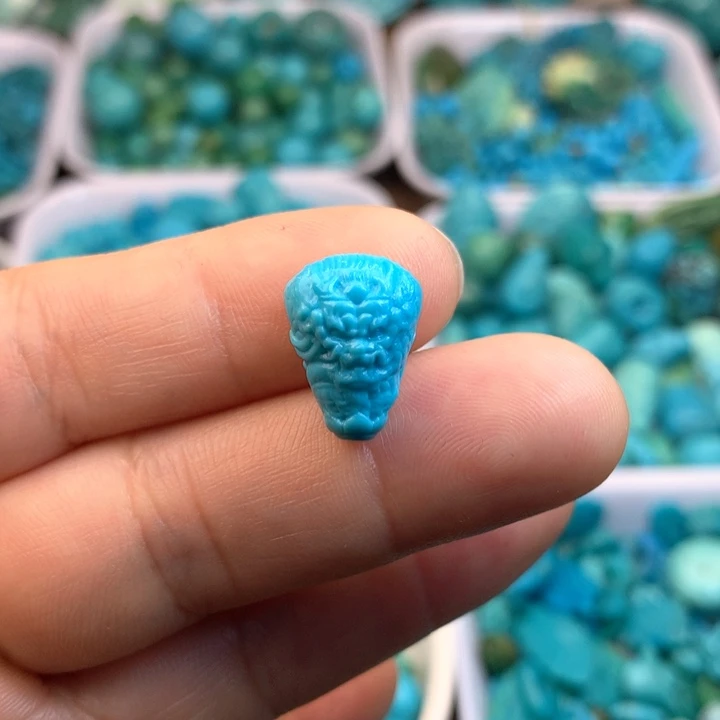 绿松石未镶嵌吊坠(不含链)15×11×9