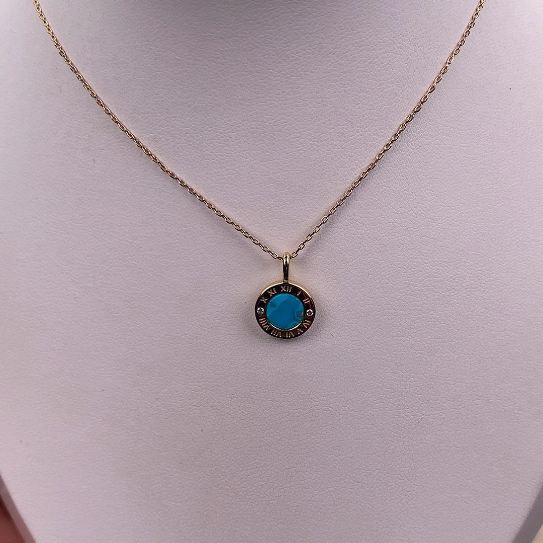 绿松石合金颈饰时尚吊坠