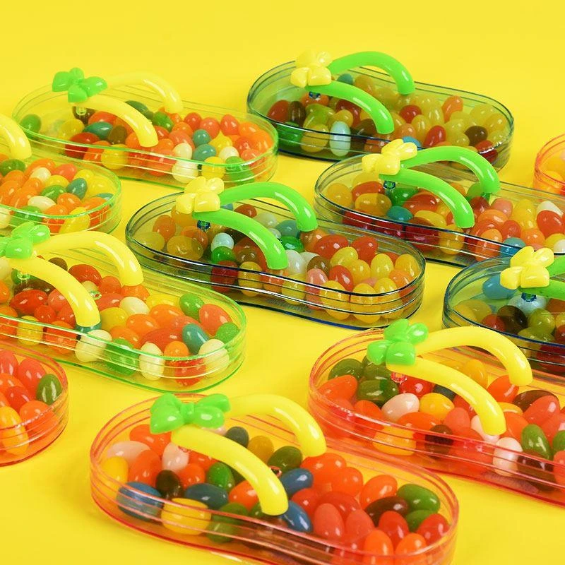 网红彩虹糖果拖鞋糖创意水果造型糖果怀旧玩具儿童零食巧克力豆