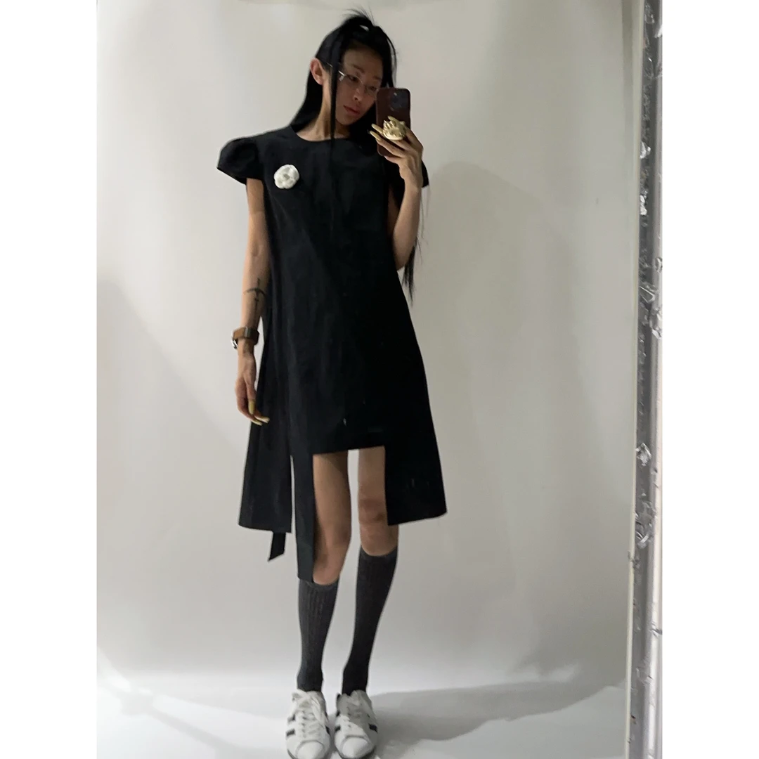 20361（定制福利款NO退NO换）立体小飞袖全棉显瘦裙