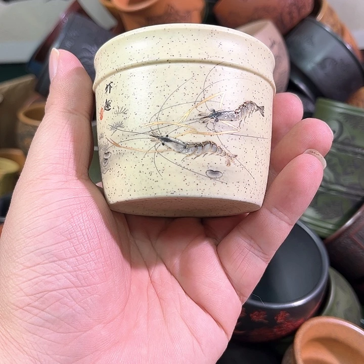 茶杯紫砂全手工紫砂主人杯