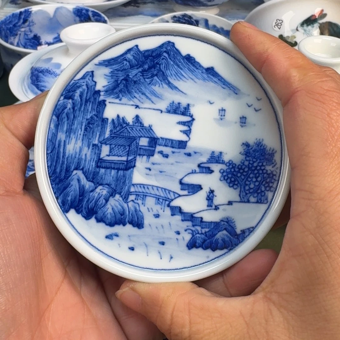 陶瓷景德镇纯手绘茶具圆圆293