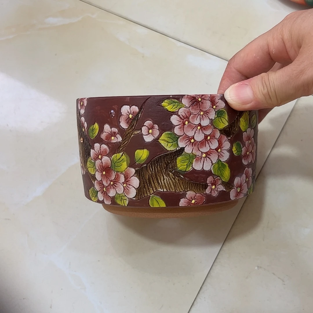 景德镇炫彩手绘口10高8