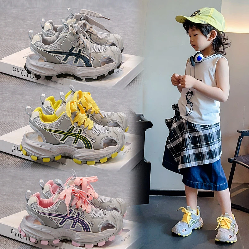 儿童老爹鞋沙滩大童夏季夏天宝宝2025夏款小童鞋子婴儿洋季凉鞋