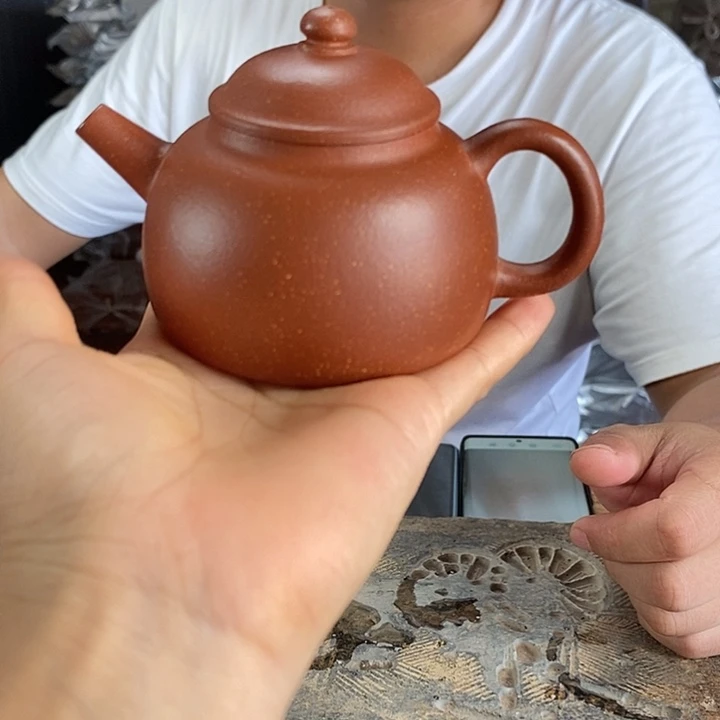 茶壶紫砂红降坡筑寄160左右的容量