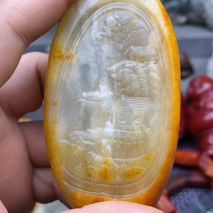 未镶嵌蛇纹石玉颈饰