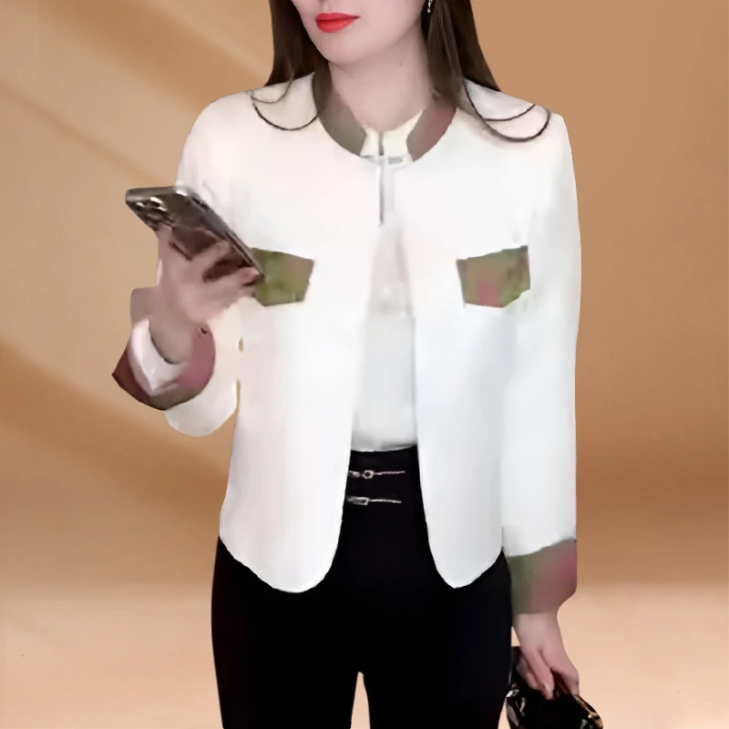 新中式国风外套女春秋2025新款气质名媛小香风高级感盘扣上衣短款