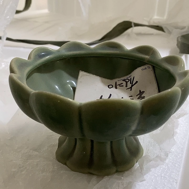 陶摆件陶盆有孔 不修补瑕疵介意勿拍