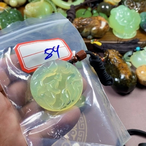 未镶嵌蛇纹石玉手链