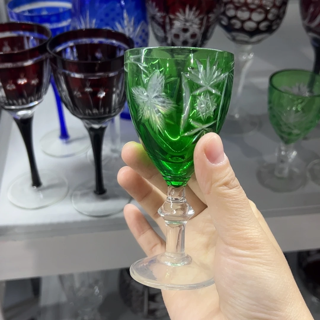 水晶玻璃平底款微瑕一个