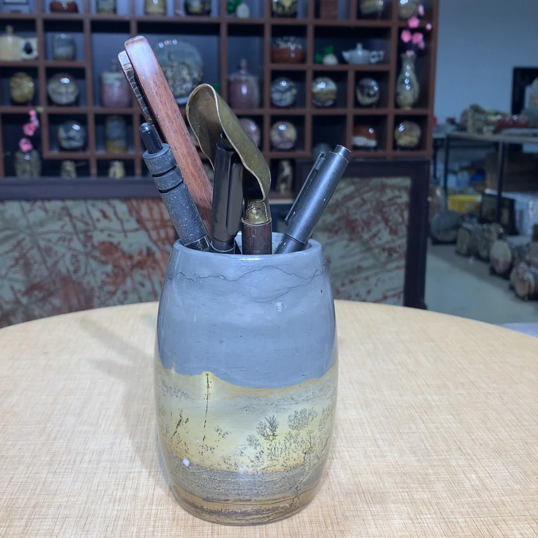 紫砂广西国画石摆件，收藏观赏