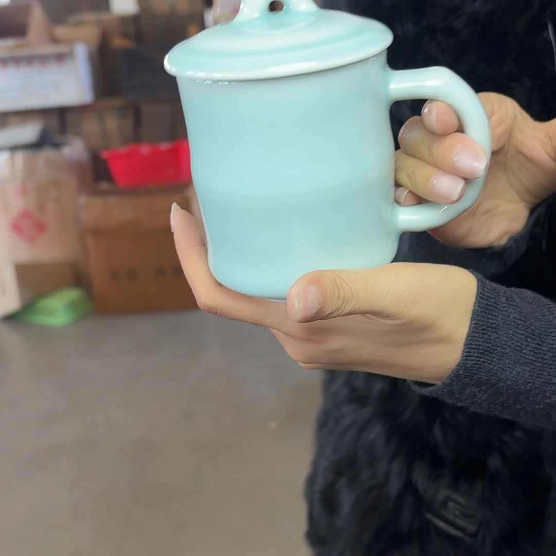 龙泉云间青瓷小米茶器