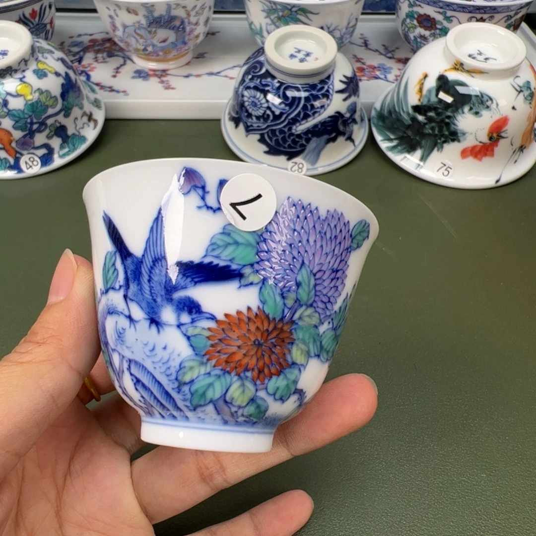 陶瓷景德镇纯手工纯手绘茶具木木7