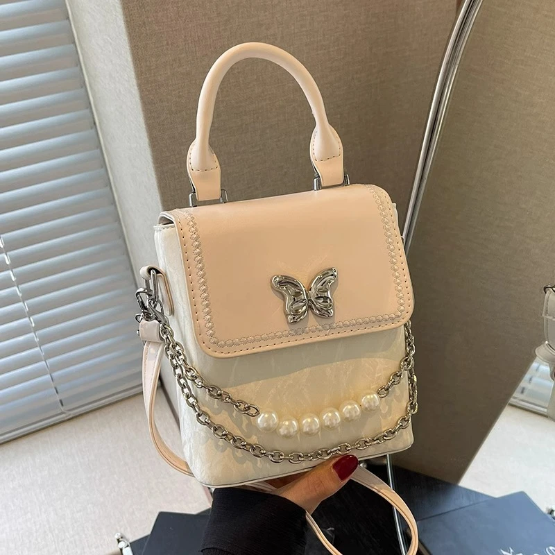 高级感小众设计包包女式2024新款百搭手提小方包秋冬放手机的小包