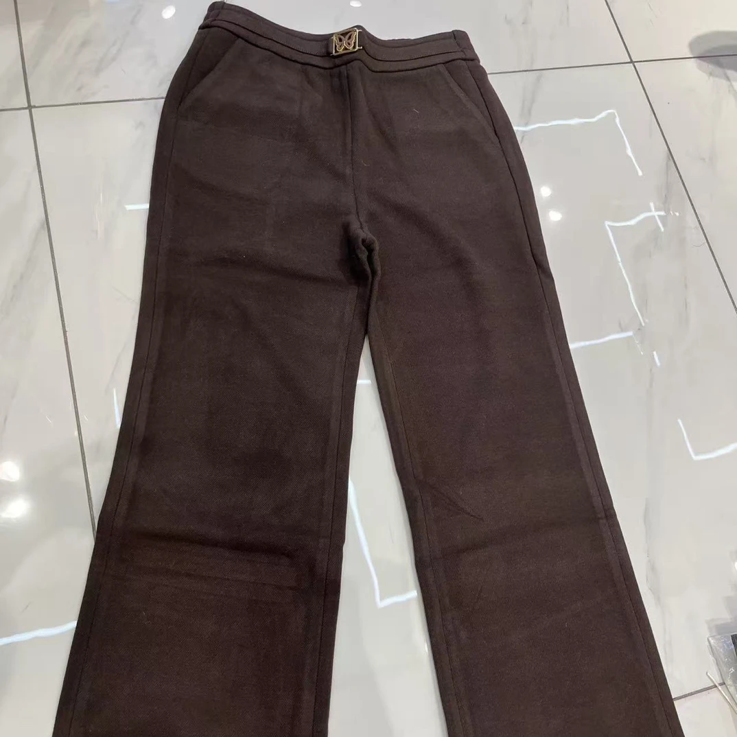 03293呢料直筒裤
