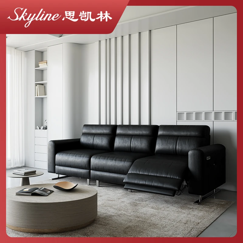 思凯林轻奢意式极简客厅松弛感电动功能沙发DR-45