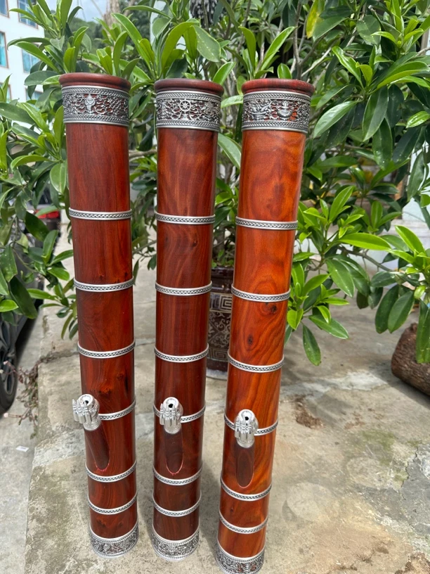 非洲小叶紫檀中号水烟筒九道窟高度70外径8.5内径6.5